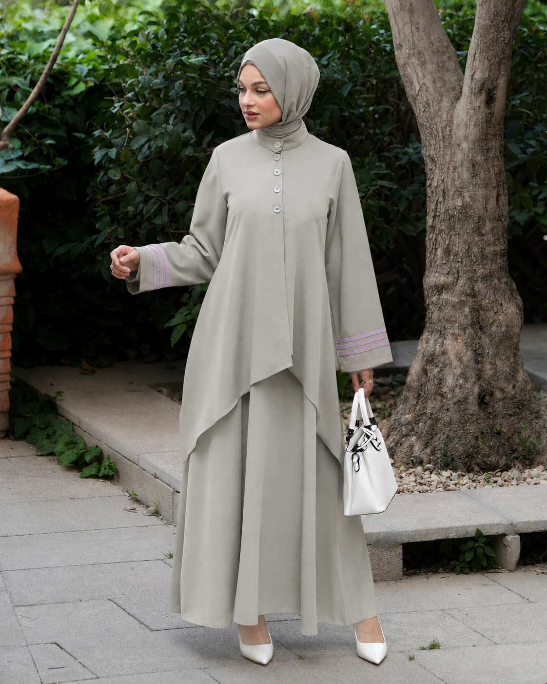Elegant Modern Abaya:11160