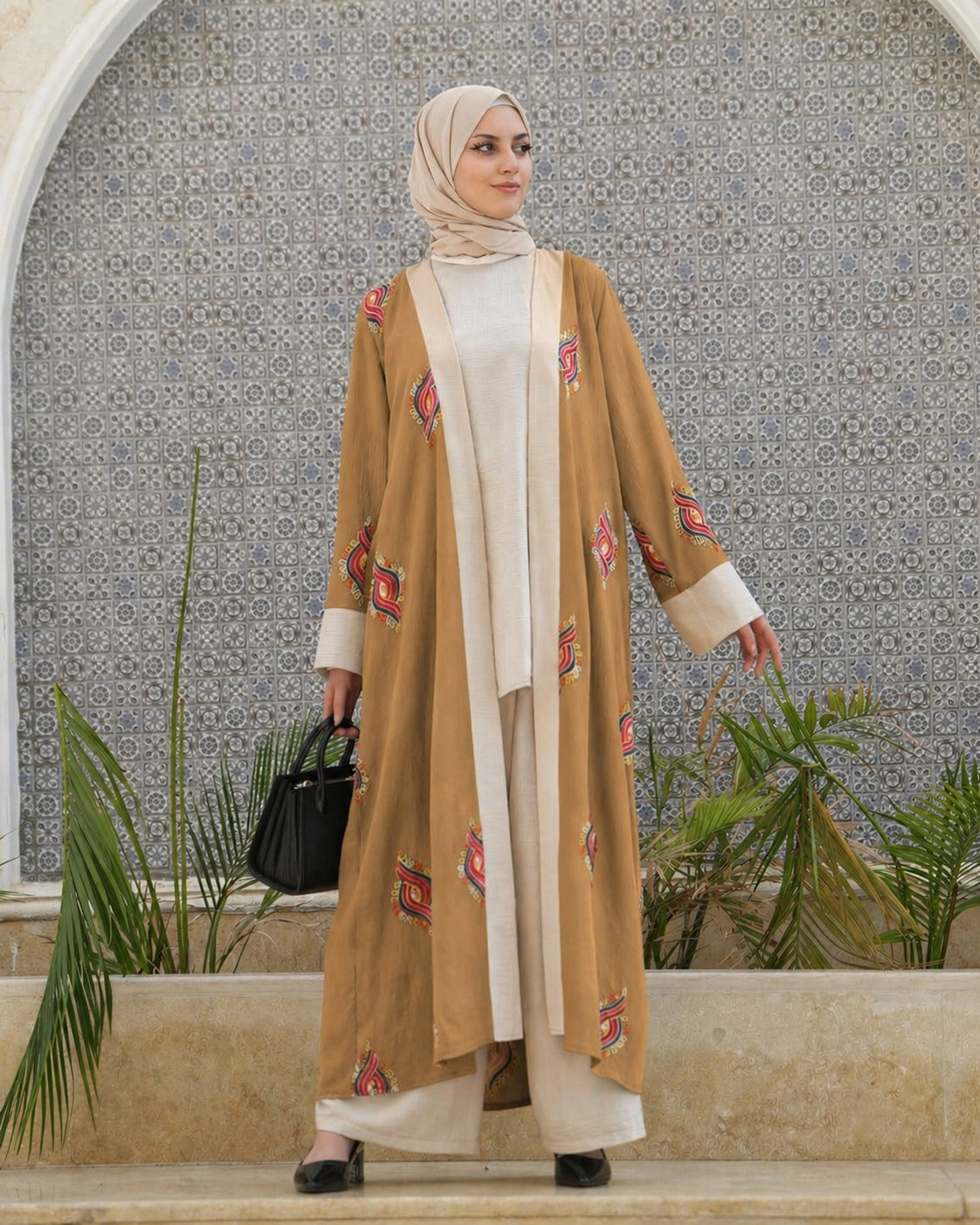 Elegant set with a modern heritage touch: