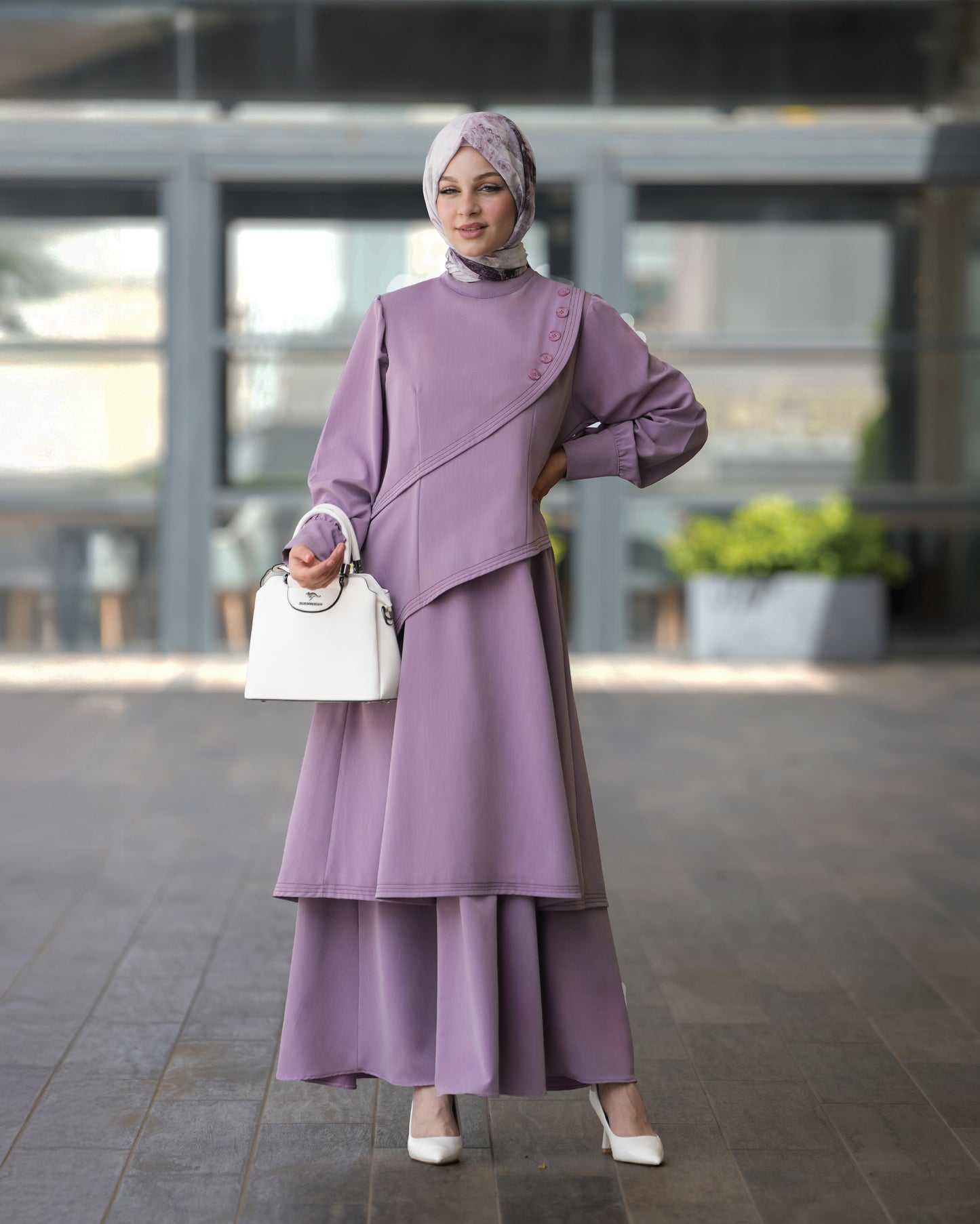 Elegant Modest Dress:11150
