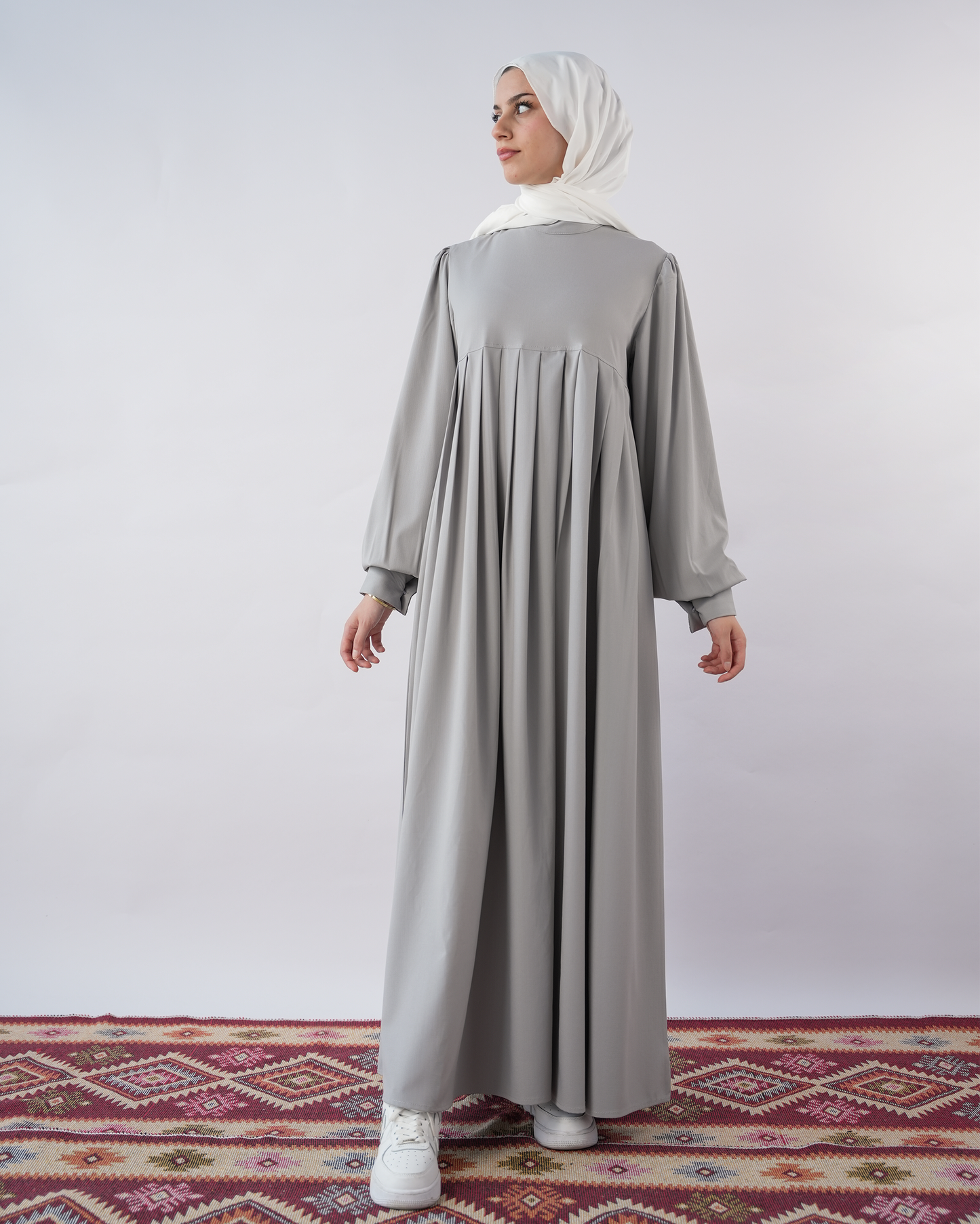 Pleated Elegant Dress:8080