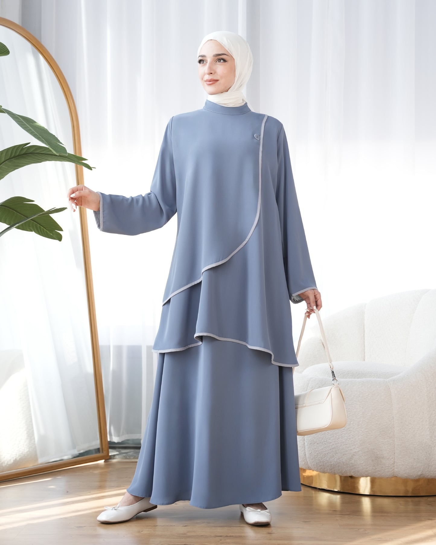 Layered Elegant Dress:9180