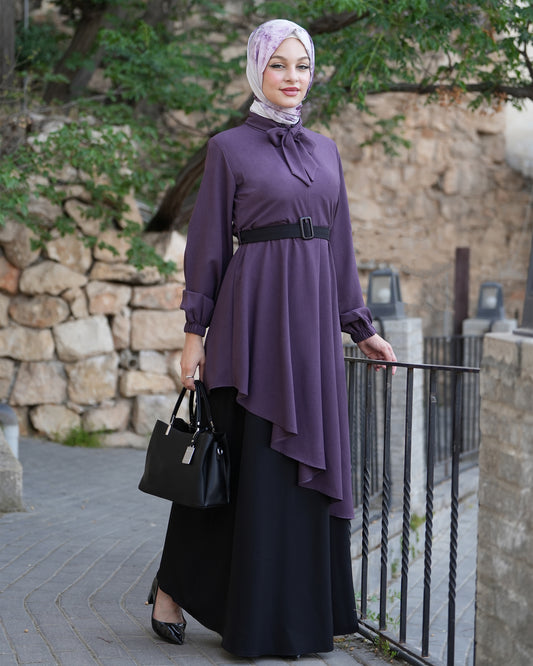 Elegant Modest Set with a Modern Design:11330