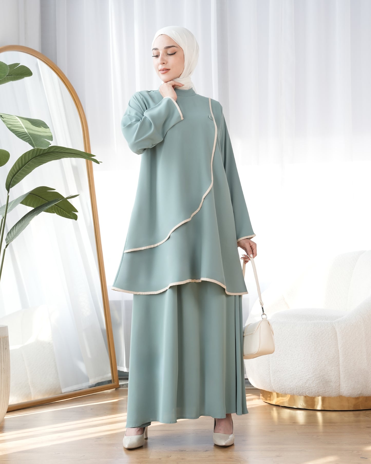 Layered Elegant Dress:9180
