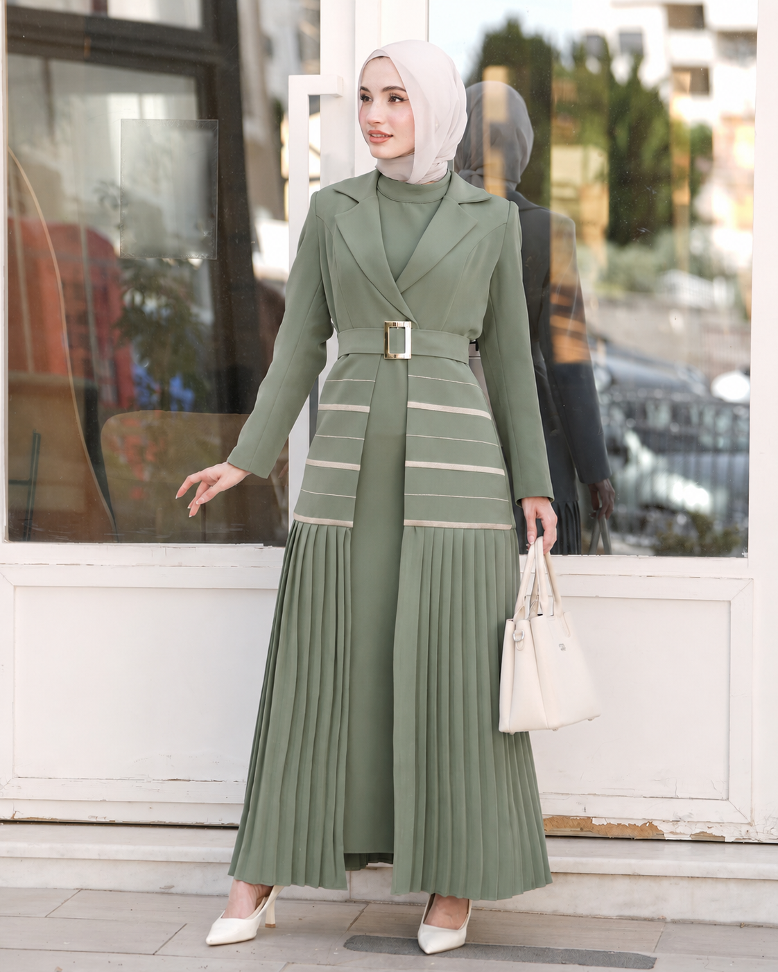 Royal Pleated Elegance :11450