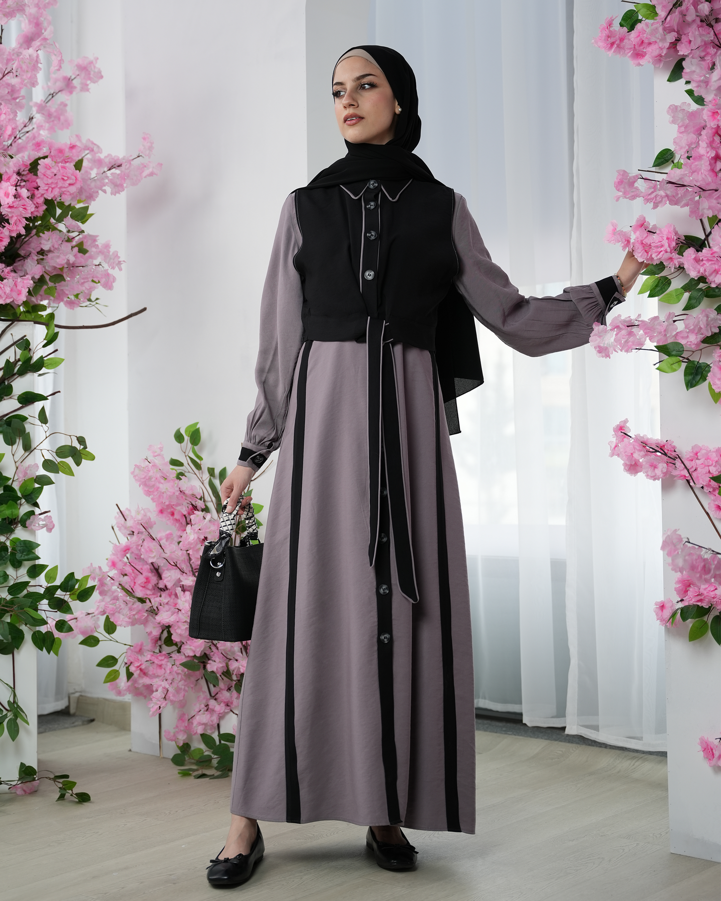 dress with a vest - 8000