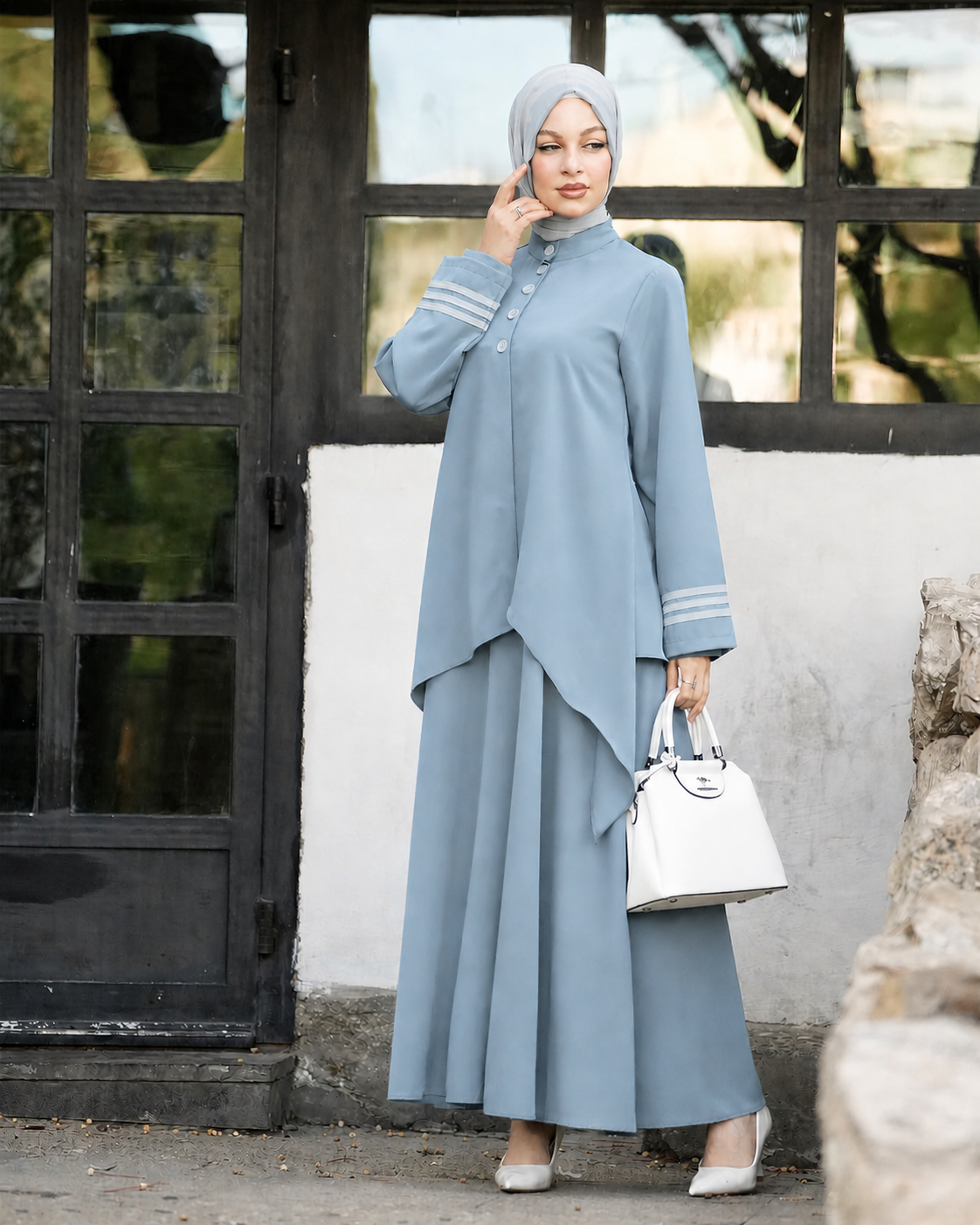 Elegant Modern Abaya:11160